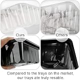 VonLux Seed Trays 10-Pack with Humidity Dome Base 12 Cells Each Propagator view 3