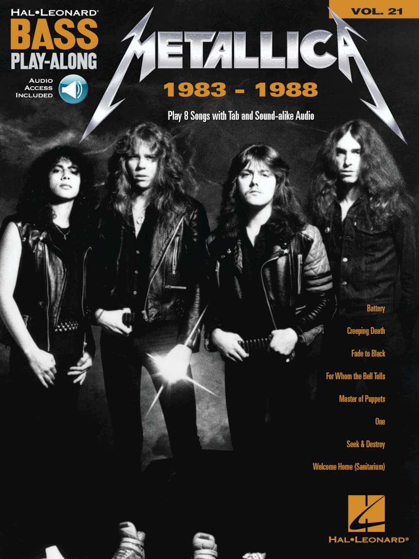 Metallica: 1983-1988 - Bass Play-Along Volume 21 (Hal Leonard Bass Play-Along, 21)