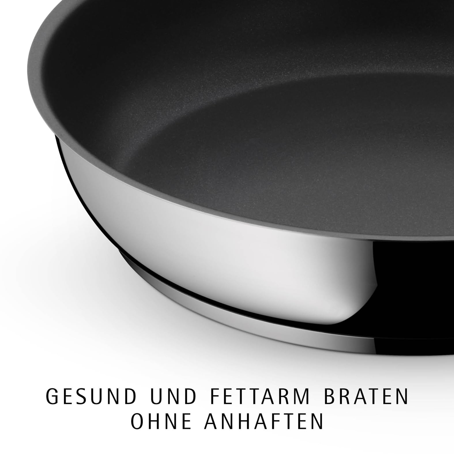 WMF Devil Bratpfanne 20 cm Induktion, Edelstahlpfanne Antihaftbeschichtet, für alle Herdarten geeignet, backofenfest bis 70 Grad, Kunststoffgriff 2