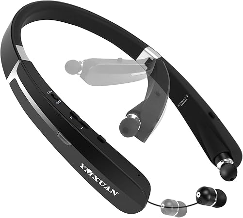 Amazon Co Jp Ymxuan Bluetoothヘッドフォン ワイヤレススポーツヘッドセット ネックバンド 折りたたみ式 格納式 深い低音 ノイズキャンセリング 防水 ランニング用 15時間再生 Pc携帯電話用 家電 カメラ