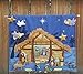 Christmas Nativity Set - Interactive Fabric Nativity Scene Wall Hanging with Plush Moveable Figures by Mistletoe Mill