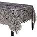 2 PCs Halloween Decorations Set, Black Lace Spiderweb Fireplace Mantle 18 x 96 Inches, Black Lace Spiderweb Tablecloth 60 x 84 Inches, Best Choice for Halloween Party Supplies