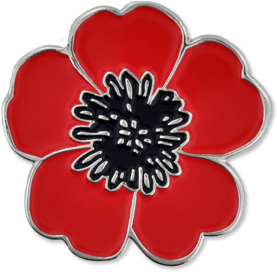 PinMartPoppy Flower Remembrance Memorial Day Enamel Lapel Pin