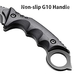 JXE JXO Claw Knife with Sheath, Durable 420HC Steel