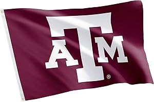 Desert Cactus Texas A&M University TAMU Flag - 3 x 5 Feet Aggies Banner, Indoor/Outdoor Durable Fabric, 100% Polyester Design (Style 3)