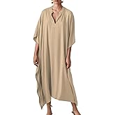 Bsubseach Women Kaftan Dresses Caftan Loungewear Maxi Dress Swimsuit Cover Up Beachwear