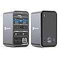 TobenONE USB C Laptop Docking Station Dual Monitor, 15-in-1 USB C Dock with Dual HDMI, 65W Power Supply, VGA, 4xUSB 3.0, 2xUSB 2.0, SD/TF, Ethernet and Audio/Mic for Lenovo, HP, Dell, Surface