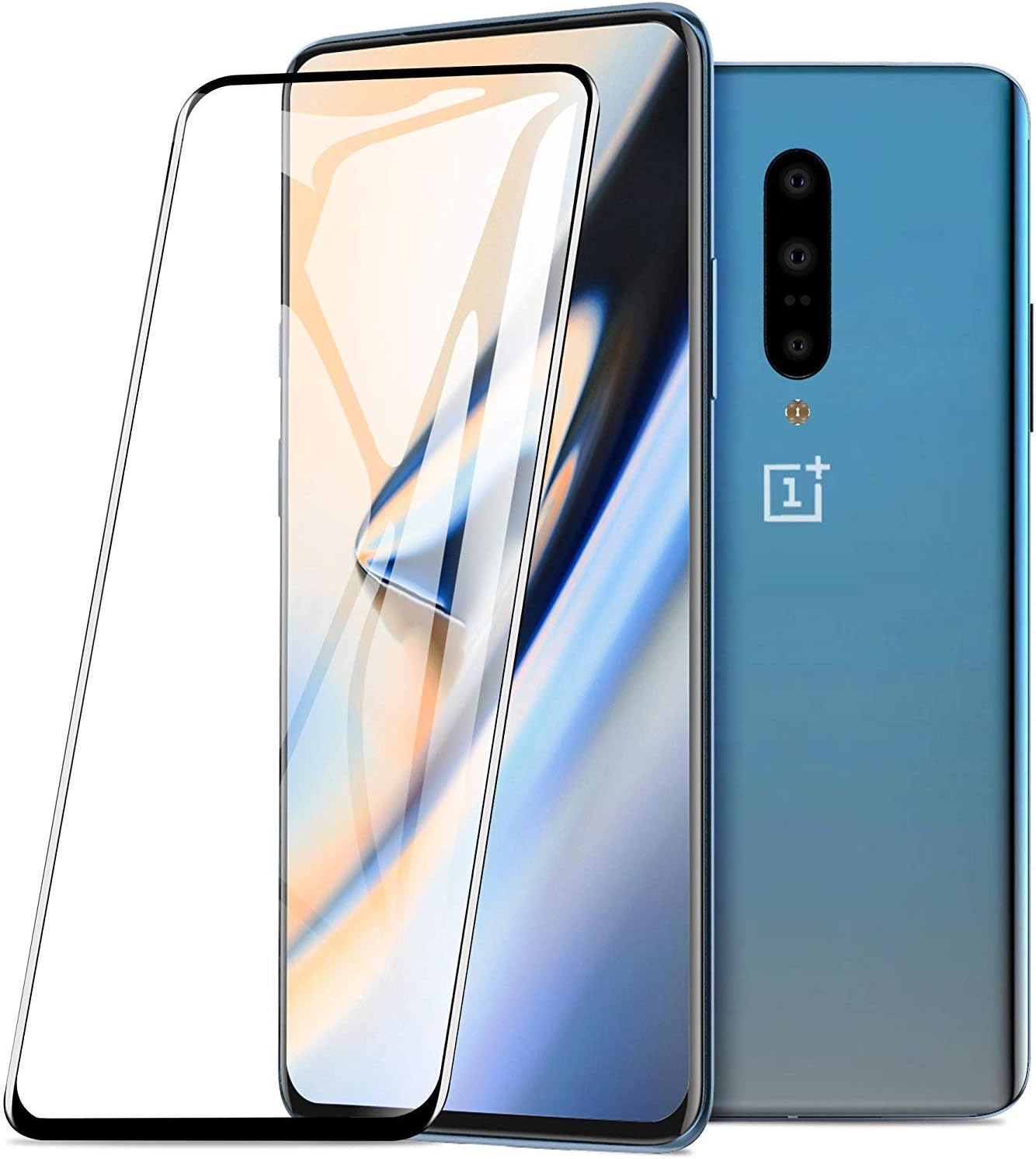 Rexez Full HD Display Fit Case Friendly, Black Rim OG, Easy Install Tempered Glass Screen Guard for Oneplus 7 Pro (Transparent)