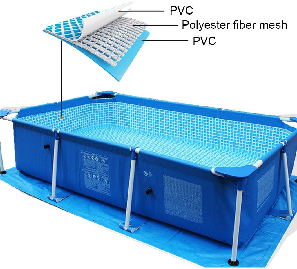 Above Ground Large Swimming Pool with Brackets Kids and Adults Can Swim Family Pool Free Cover & Floor Cloth & Swimming Pool Toys (Size : 3.02.00.75m)
