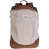 TruHemp Handcrafted Hemp Backpack with Cotton Lining, Spacious Multi-Pocket Daypack for Work, Hiking, Beige Color – Durable and Stylish Travel Backpack for Men & Women