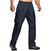 ZITY Men's Rain Over Pants Waterproof Heavy Duty Thick Hiking Pants Golf Pants with Lightweight Packable Bag