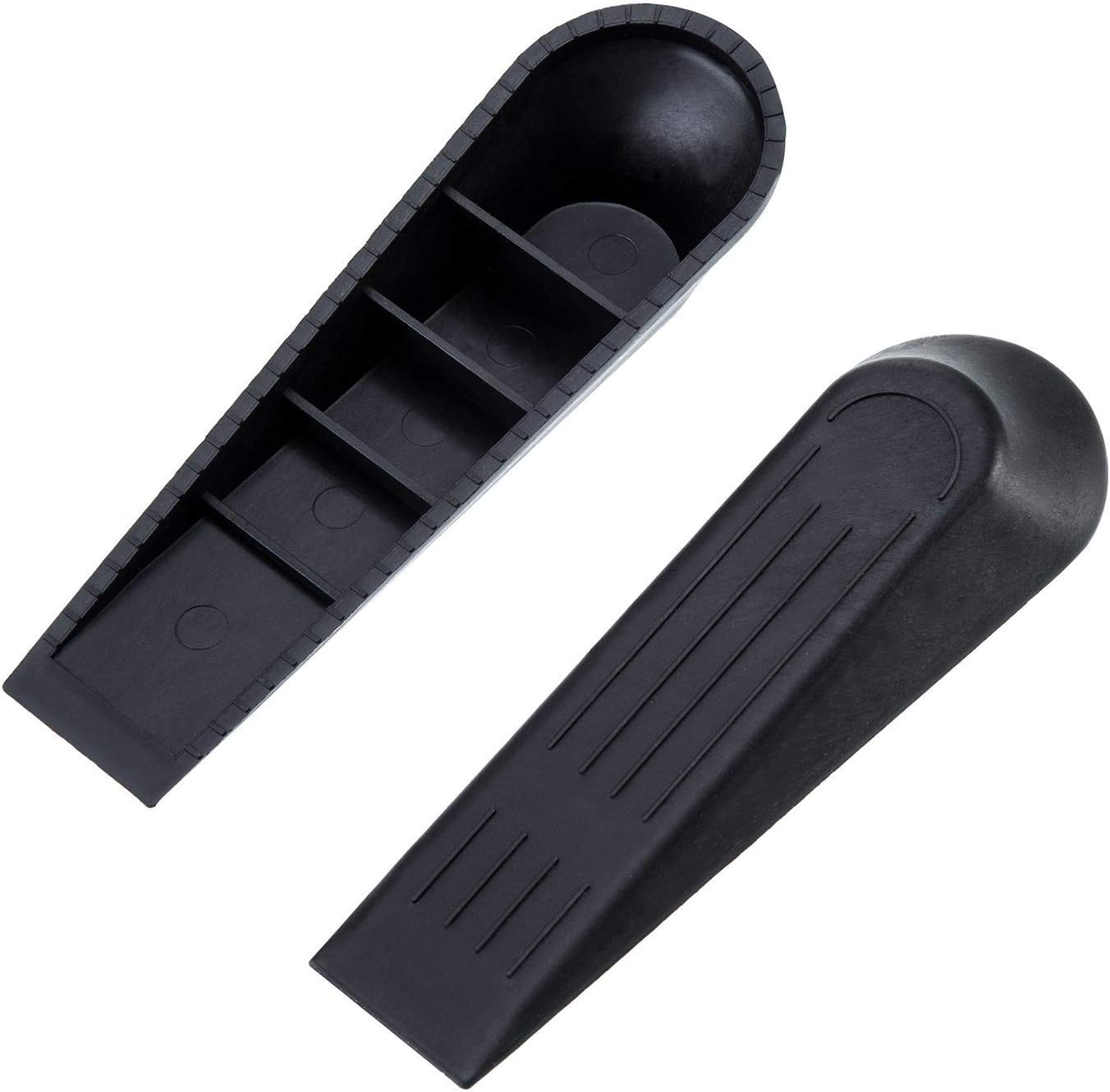 COSMALL@ 8 x DOOR STOPPER FILL WEDGES JAM BLOCK DOOR STOPS HOME HOTEL OFFICE SHOP BLACK