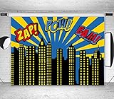LB 7x5ft Super City Vinyl Photography Backdrop Customized Photo Background Studio Prop HR03