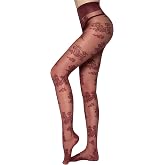 LABELLA Perfect Floral Patterned Sheer Pantyhose,Sexy Lace Tights For Women | Eco-friendly,snag-resistant fabric,precision knitting,breathable,versatile,easy care.