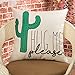 Fjfz Please Hug Me Cactus Funny Quote Decor Spring Summer Decoration Cotton Linen Home Decorative Throw Pillow Case Cushion Cover with Words Sofa Couch, 18