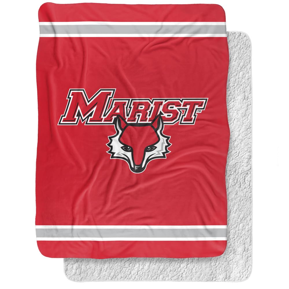 Marist College Primary Logo, 60"x80" Silky Touch