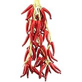 Gresorth 5 Strings Fake Vegetable Bunch Decorative Artificial Red Pepper Decoration for Home Kitchen Party Display