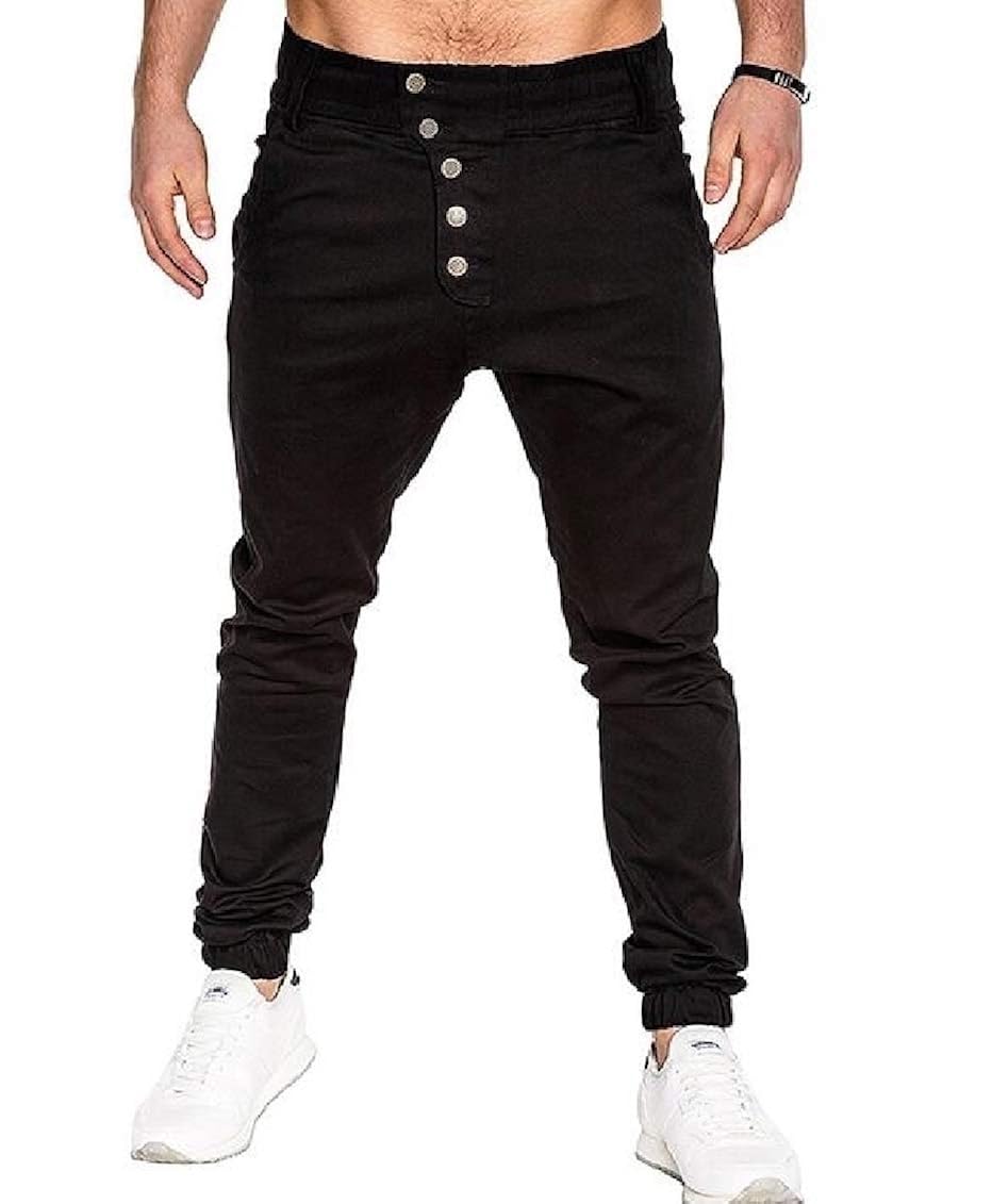 Yaolor Men Fashion Casual Elastic Waist 
