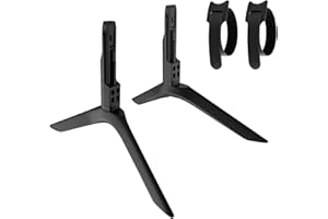 VARGHESYLA TV Legs for Samsung Only for UN65TU8200F UN65TU8000F UN65TU8200FXZA HG65NT678UFXZA with Cable Ties, BN96-50863A BN96-50868A TV Legs for Samsung TV Stand Legs, No Wall Drilling