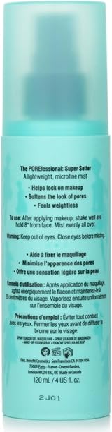 Benefit Porefessional Super Setter Setting Spray Makeup Lock Long Lasting view 4