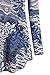 Tencole Fit and Flare Tops for Women, Long Sleeve Printed Tunics Ethnic Blouse Flowy Casual Shirts Womens Tops Blue-Apricot Size L