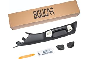 bgucar Driver Side A-Pillar Grab Handle for Toyota Tacoma 3rd Gen (2016-2023), OEM-Style Texture, Matches Passenger Side, Sturdy & No Creaking Noise, Easy Installation (Black)