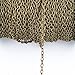3X4mm Antique Copper Open Link Cable Chain Lobster Clasp Jump Ring for Necklace Jewelry Accessories DIY Making
