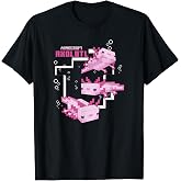 Minecraft Pink Axolotl Pond T-Shirt Small