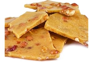 Snack Delight Old Fashioned Peanut Brittle – Homemade-Style, Crunchy & Sweet Peanut Brittles (2 Pound (Pack of 1))