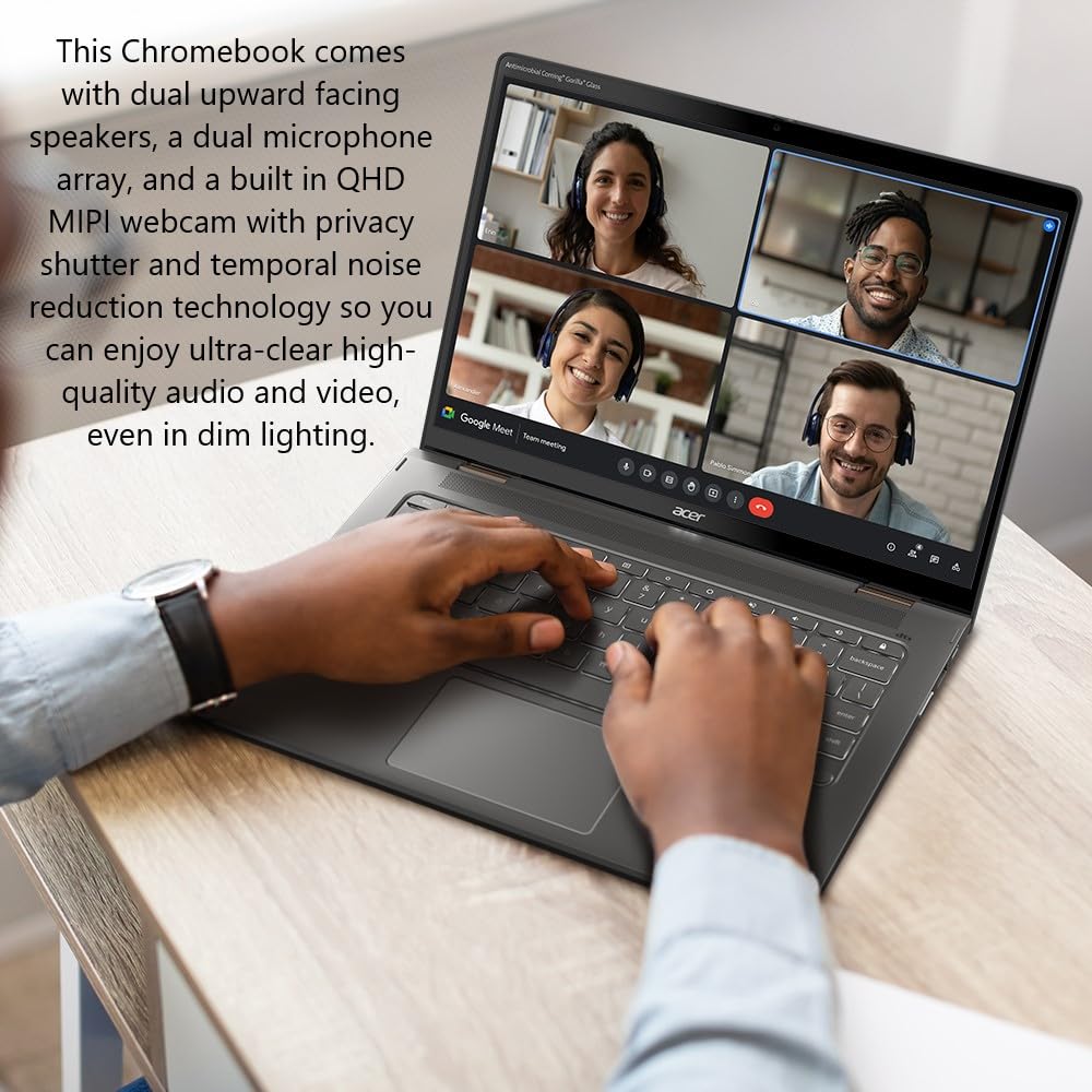 Acer Chromebook Spin 714 Laptop with Google AI – Intel Evo | Intel Core i7-1355U | 14