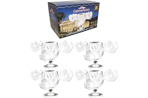 ICUP, INC. National Lampoon's Christmas Vacation Griswold Moose Mug 8oz Glass Set Of 4