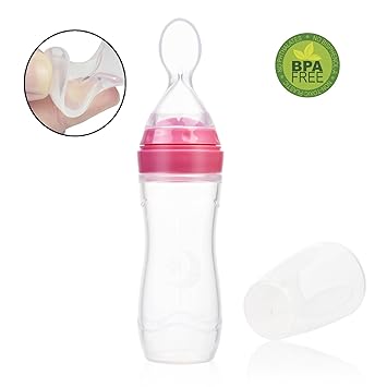 Amazon Com Gaodear Silicone Squeeze Cereal Feeding Bottle Feeder