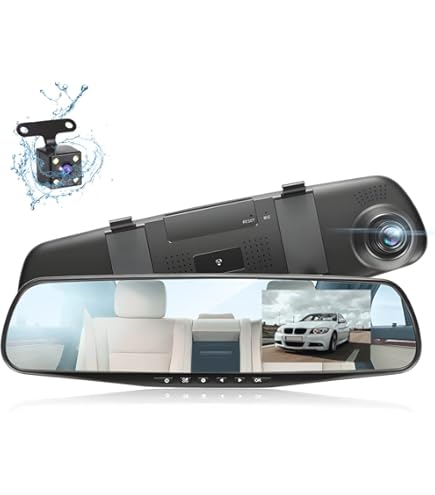 リュウ　　CHANGER DASH CAM MIRROR V28 Amazon.com: Upgraded 10'' Rear View Mirror Camera Mirror