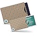 RFID Blocking Sleeves, Set of 16 (12 Credit Card Sleeve + 4 Passport Protector Pack) - Identity Theft Protection for Safe Travel – Strong, Modern Card Holders Fit Perfectly in Wallet and Purse