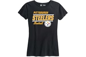 Team Fan Apparel NFL Gameday Women's Relaxed Fit T-Shirt - Rib Neck Contour - Tagless Short Sleeve Tee - Stay Cool & Stylish