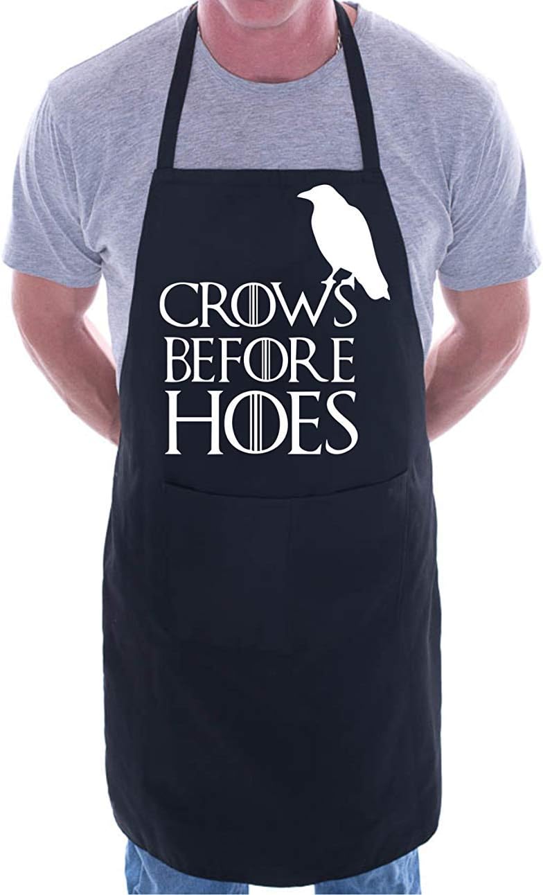 Mesllings Crows Before Hoes Game of Thrones BBQ Cooking Funny Novelty Apron