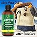 Organic Aloe Vera Gel Sunburn Relief - Certified Organic Pure Aloe Vera for After Sun Relief, Hair & Skin Conditioning - Made From Real Aloe Vera Gel Juice Straight from the Plant [8oz Size]