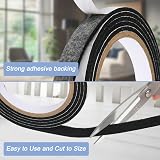 Shintop Black Felt Tape Roll Furniture Floor Protector Pads Self Adhesive DIY 2 view 5