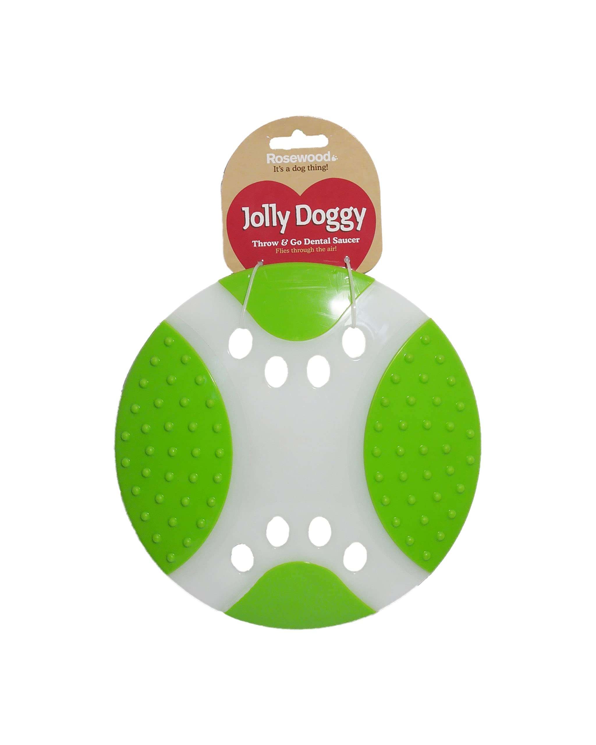 Rosewood Throw-n-Go Dental Saucer Dog Toy, 23 cm/9-Inch