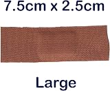 Steroplast Premium Tough Fabric Medical Grade Plasters Large 7.5cm x 2.5cm view 2