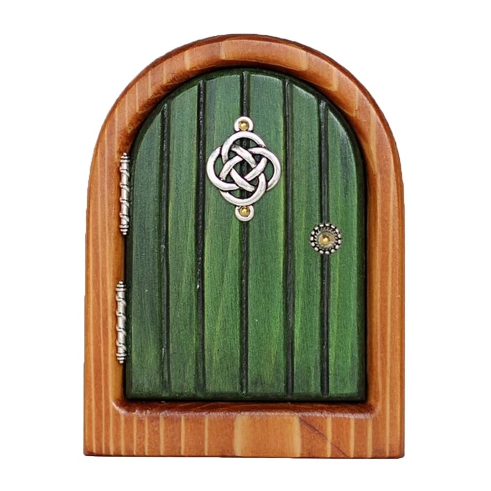 HEEPDD Garden Fairy Door Decoration, Fairy Door for Trees Miniature Fairy Garden Outdoor Decor Accessories Yard Art Sculpture Decoration (#11)