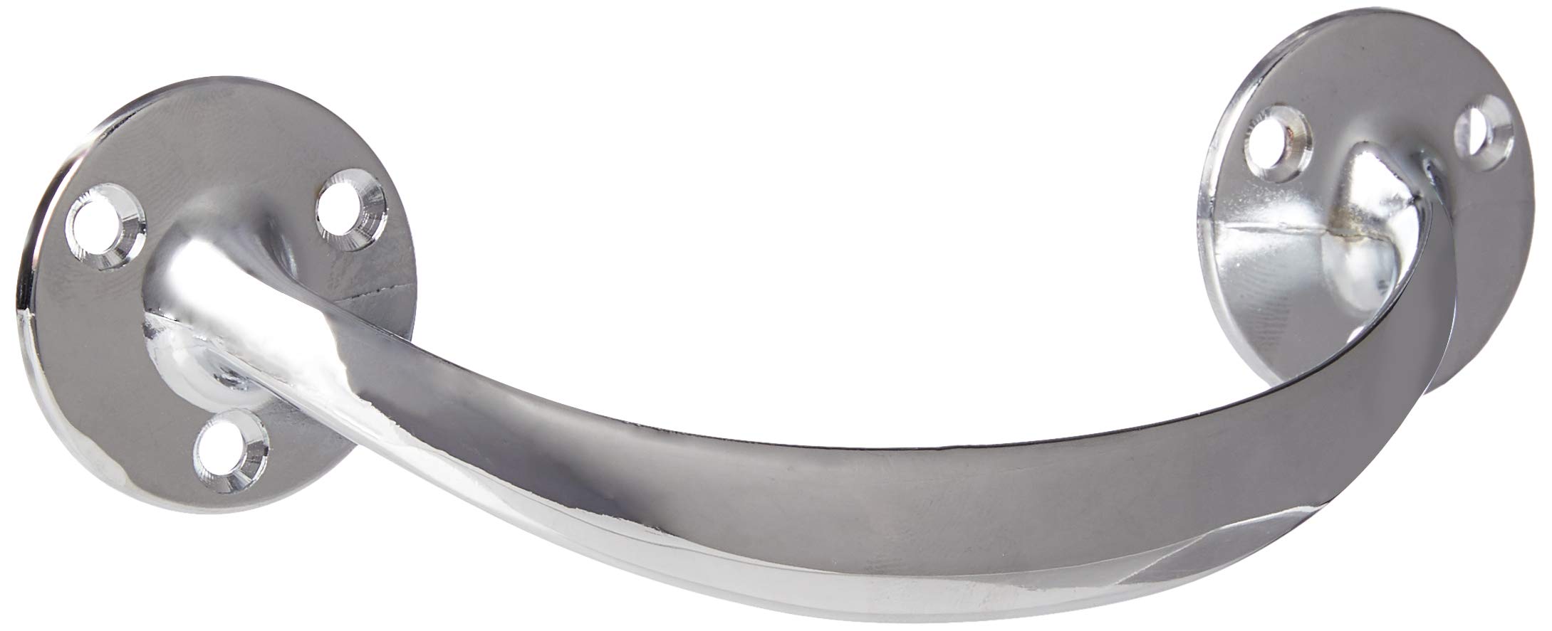 Merriway BH05753 Bow Shaped Cupboard Cabinet Door Handle, 150mm (6 Inch), Polished Chrome