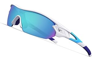 TOREGE Polarized Sports Sunglasses for Men Women Cycling Running Driving Fishing Glasses TR002