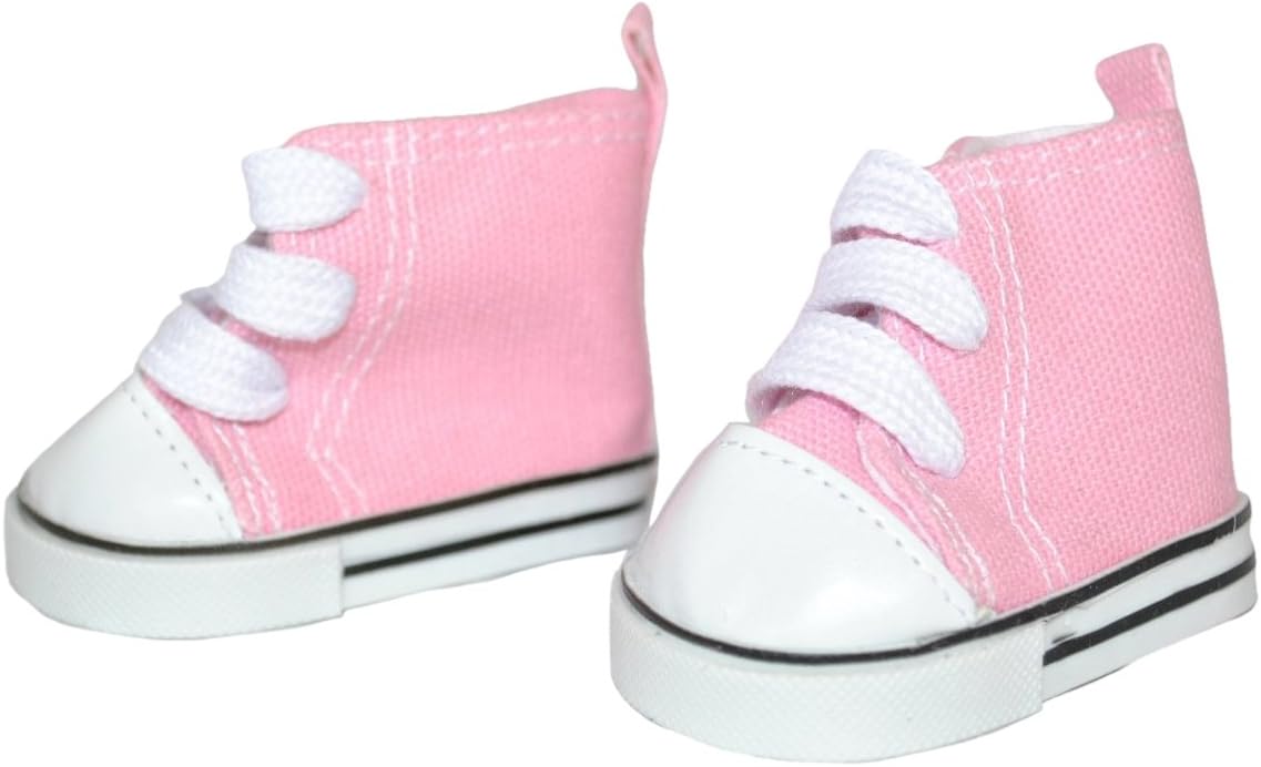 pink high top tennis shoes