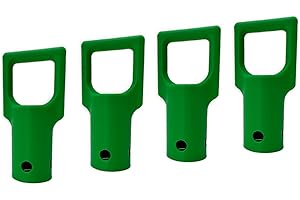 GENERIC Heavy Duty Trimmer Attachment Hanger 4 Pack – Green – Wall Mount Hooks for Garage & Shed – Fits Ryobi, Toro, Homelite, Troy-Bilt, Badger, Masterforce Weed Eater, String Trimmer, Blower, Edger Tools