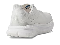 Hoka Women's Mach 6 Sneaker, White, 10.5