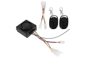 ULTECHNOVO Electric Bike Theft Alarm for Ebike 36-72V Dual Remote Controls, High Sensitivity Anti-Theft System