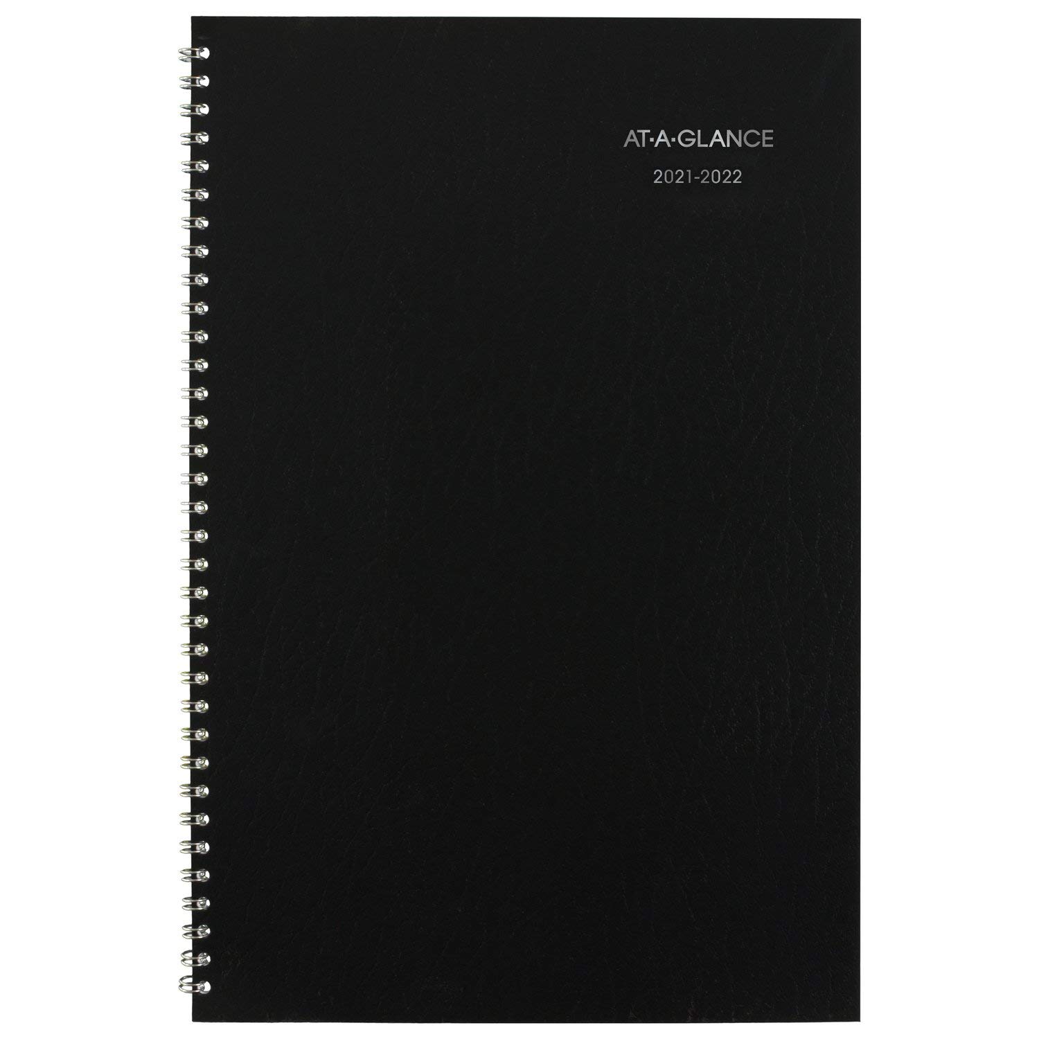 Academic Planner 2021-2022, AT-A-GLANCE Monthly Planner, 8" x 12", Large, for School, Teacher, Student, DayMinder, Black (AY200)