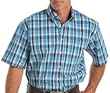 Cinch Mens Short Sleeve Plaid Western Shirt
