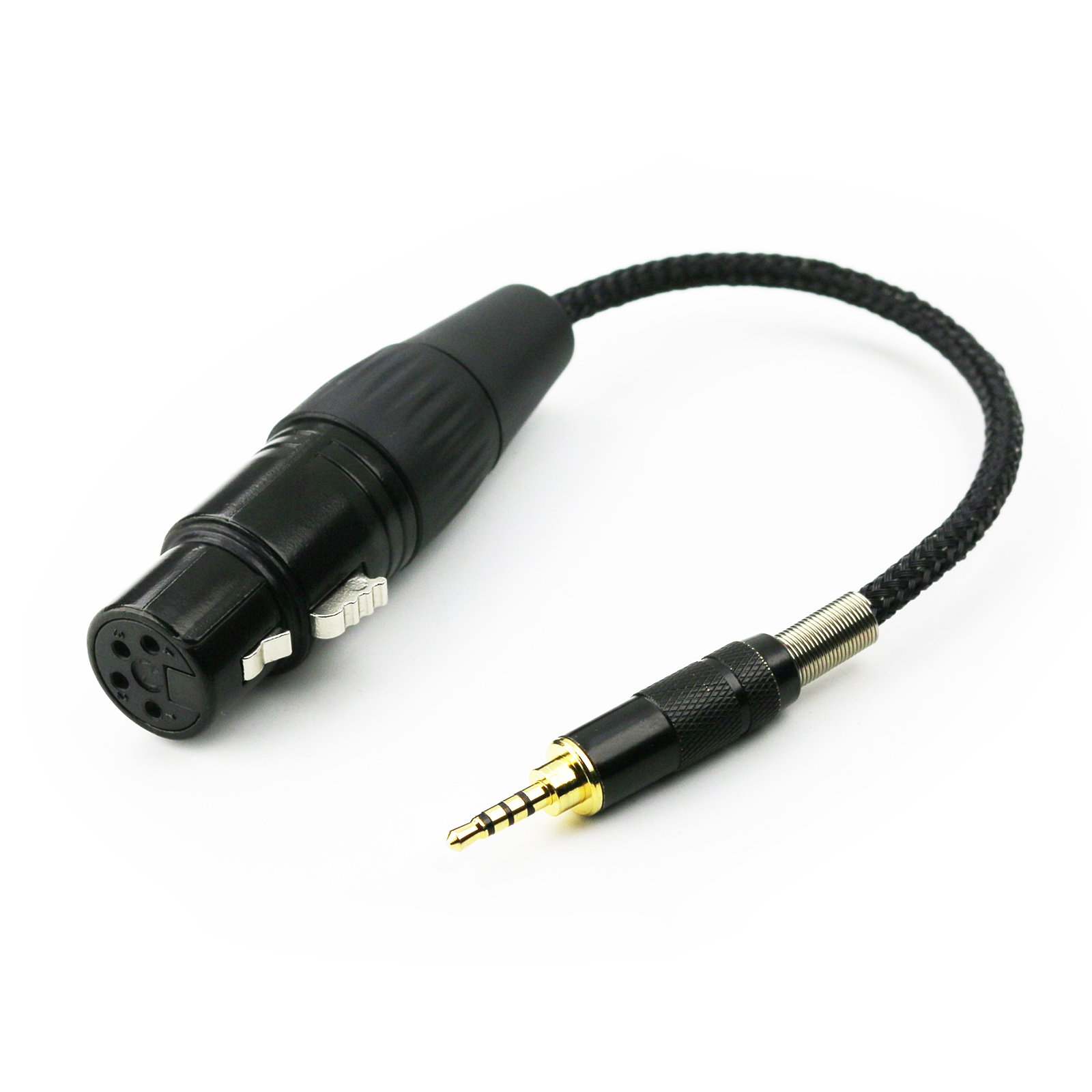 ABLET 2.5mm Trrs Balanced Male to 4-pin XLR Balanced Female Headphone Audio Adapter for Astell&Kern AK240 AK380 AK320 onkyo DP-X1 FIIO X5III XDP-300R